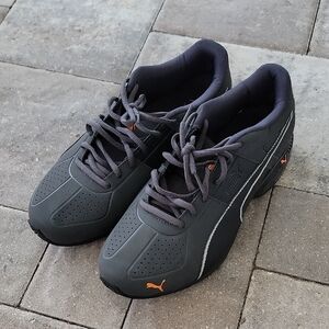 Puma Soft Foam Cell Surin 2 Ashphalt Black Shocking Orange with box Sz 9